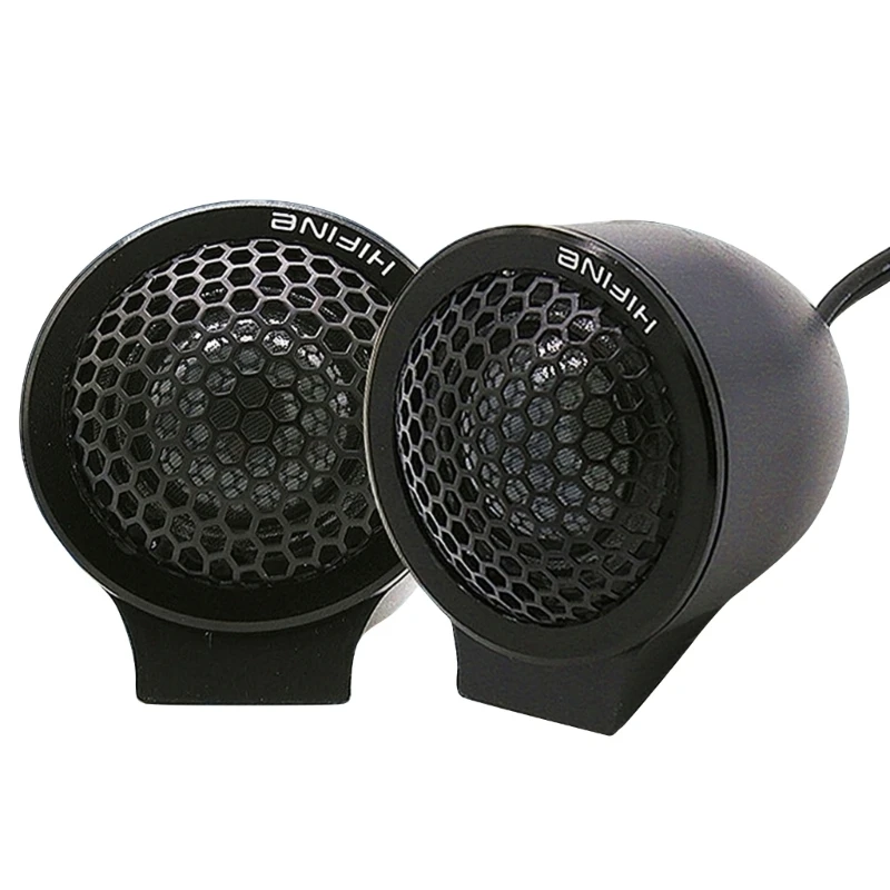 25mm Silk Film Aluminum Alloy Tweeter Clear Delicate Sound for Music Lovers Sound Engineers Home Theater 1 Pair