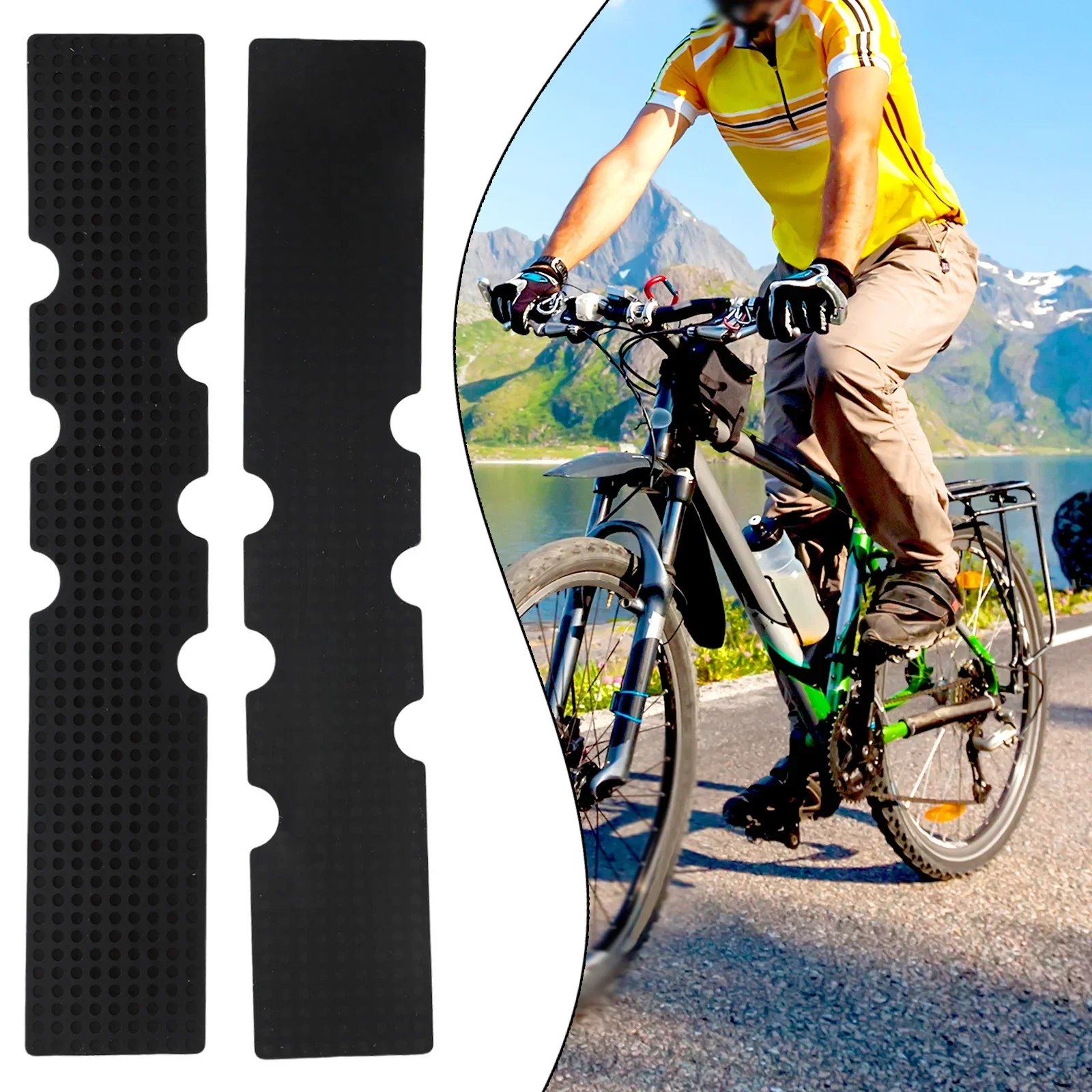 Highway Bike Handlebars Hand Strap Pads Silicone Bent Handlebars Sheep Horn Shock Absorbers Bicycle Straps Tie Pads