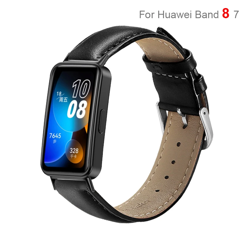 Essidi New Leather Band Loop For Huawei Band 8 7 Soft Watch Bracelet Strap Correa For Huawei Band 7 8 Replacement