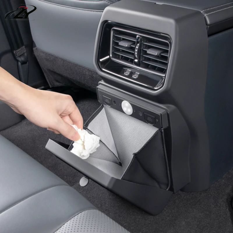 For Toyota RAV4 RAV-4 XA60 6th 2026 2027 Car Rear Seat Anti-kick Frame Cover Trash Can Protective Box Interior Accessories