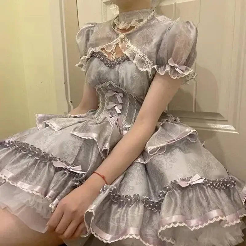 スイートバレエスタイルロリータサスペンダーJSKドレス