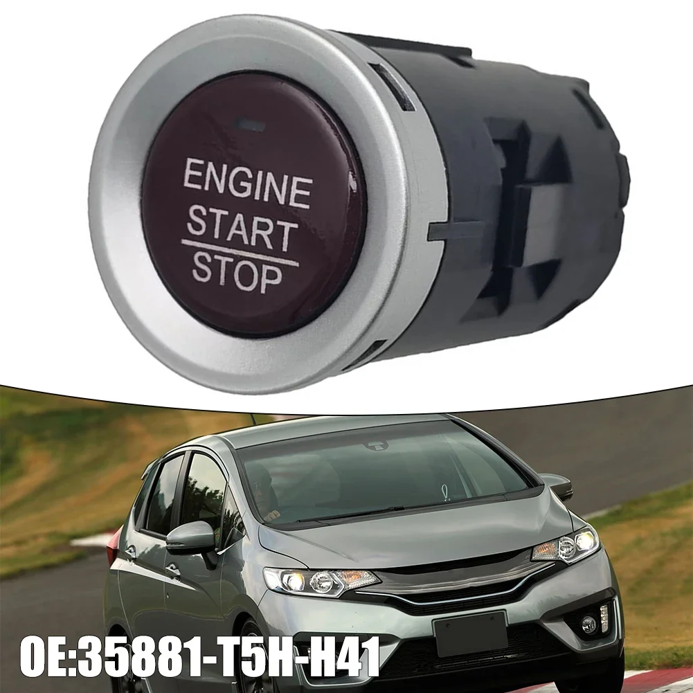 

Engine Start Stop Push Button Switch Keyless Car Start-Stop Button For Honda For 2015-2018 35881T5H41 ABS Car Interior Parts