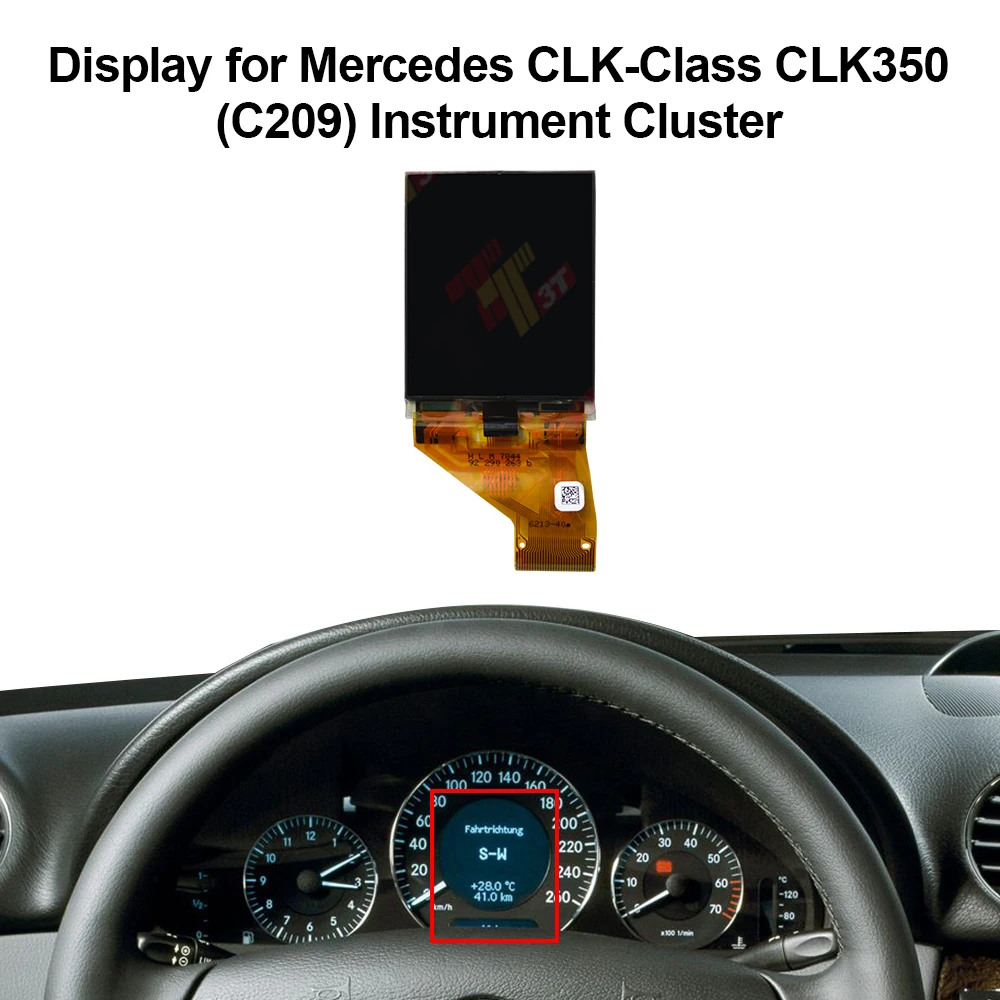 LCD-Display für Mercedes E-Klasse E320 E350 E500 E55 E63 W211 CLK-Klasse W209 W219-A21KCLS-Klasse W219 Instrumentenersatz – Detail 3