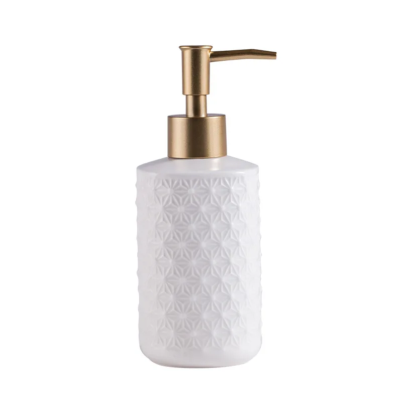 Simple White Ceramic Multifunctional Lotion Bottle Set Mouthwash Cup Toothbrush Holder Storage Box Bathroom Accessories Modern
