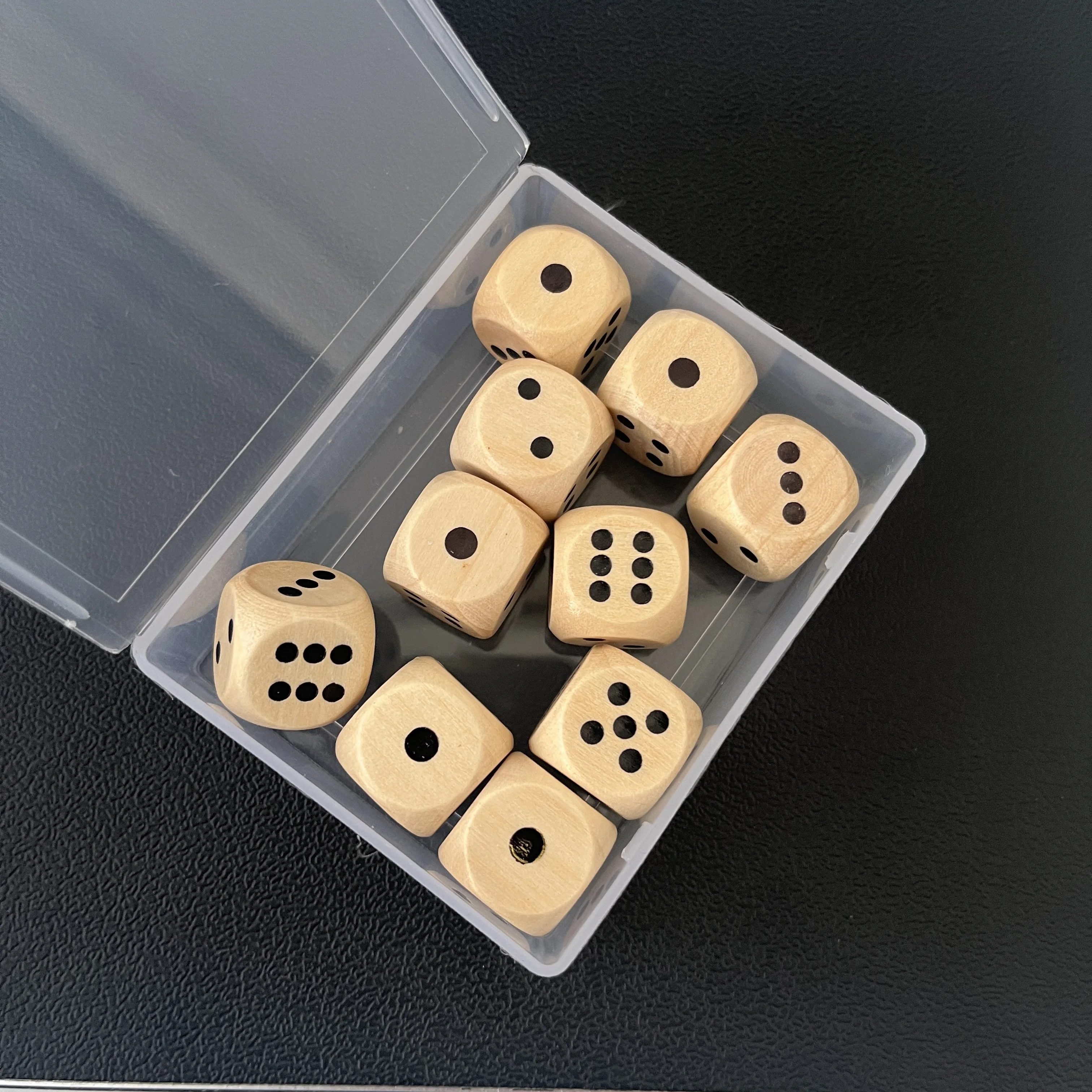 Wooden Dice 10pcs Round Corner - đánh giá và giá Dice Tower Wooden