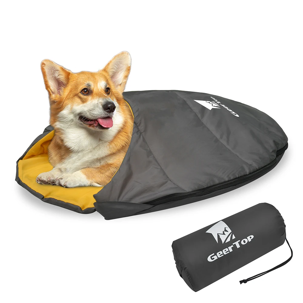 

‌Pet Sleeping Bag Winter Warm Waterproof Portable Foldable Hooded Design For Dogs Cats Outdoor Camping Mats Ultralight 320g
