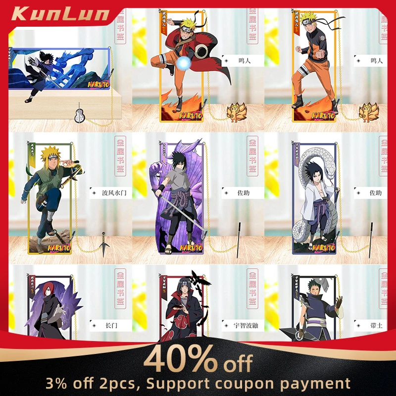

Naruto Japanese Anime Peripherals Metal Craft Bookmark Collectible Desk Ornaments Creative Birthday Gift for Boyfriend Boy Toy
