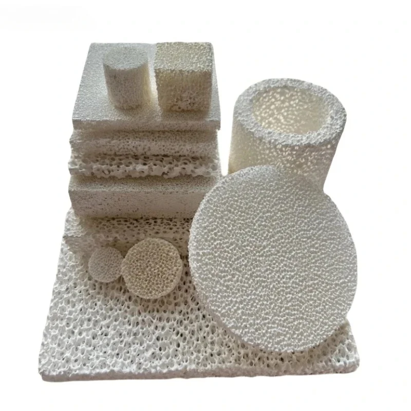 

Custom 10ppi-60ppi foam ceramic alumina high temperature resistant casting porous