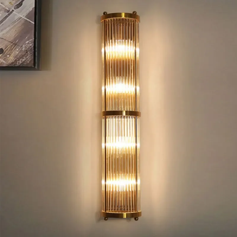 

Modern Luxury Style Gold Crystal Led Wall Lamp For Living Room Bedroom Aisle Bathroom Bedside Indoor Design Decorative Light