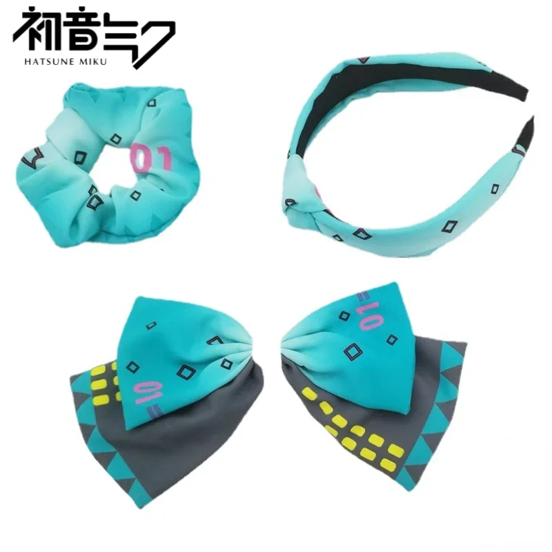 Hatsune miku anime peripherer student y2k haarband kawaii bogen kopfschmuck niedlicher student cosplay stirnband neuer clip geschenk großhandel