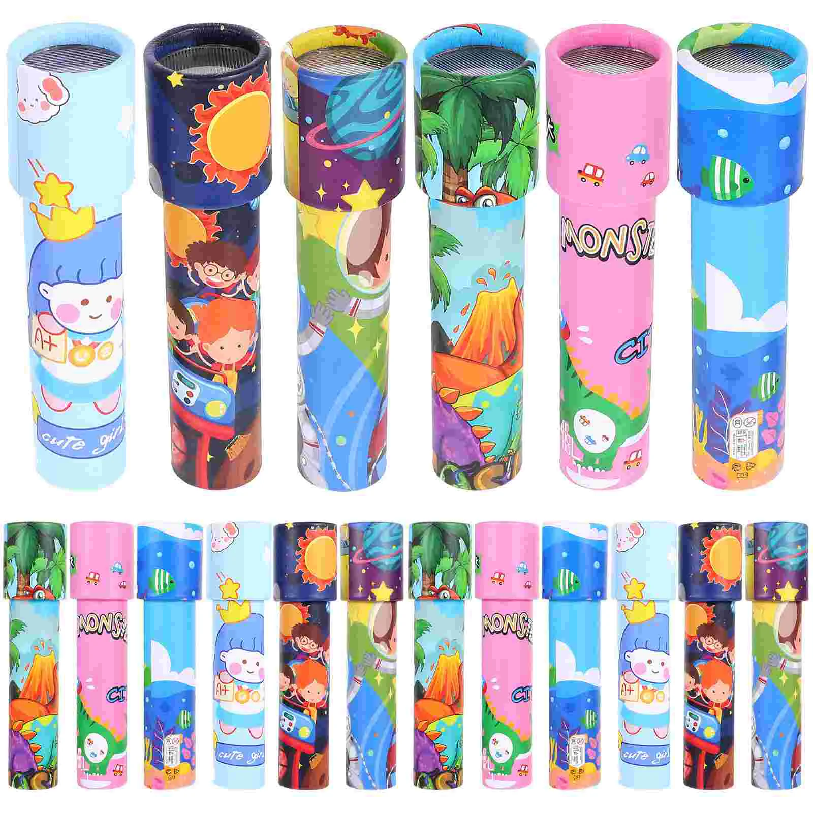 

30 Pcs Kaleidoscope Retro Scientific Plaything Children Kids Observe Toy Cartoon Exploring Learning Cognitive Explore Toys