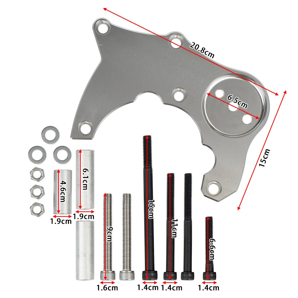 LS Engine A/C Bracket Set For GM Factory R4 Compressor Compatible With 1988-1995 LS1 LS2 LS3 LS6 And LS R4 Vortec Truck Models