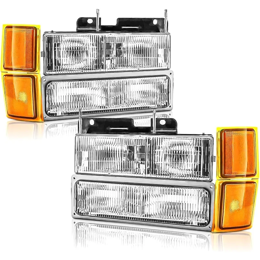 

Фары в сборе, совместимые с 1994-1995 1996 1997 1998 OBS Chevy Silverado C K 1500 2500 3500 Suburban 9599 Tahoe Headlam
