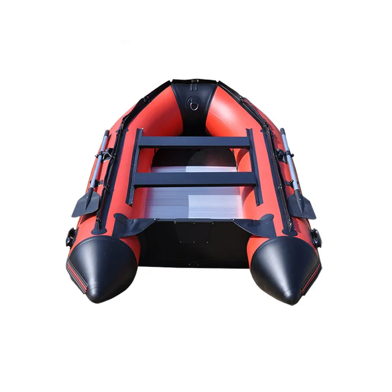 Red Inflatable Dinghy PVC Hypalon With Aluminum Floor Motor Mount Multi Purpose Vessel For Speed Sport Water Rescue
