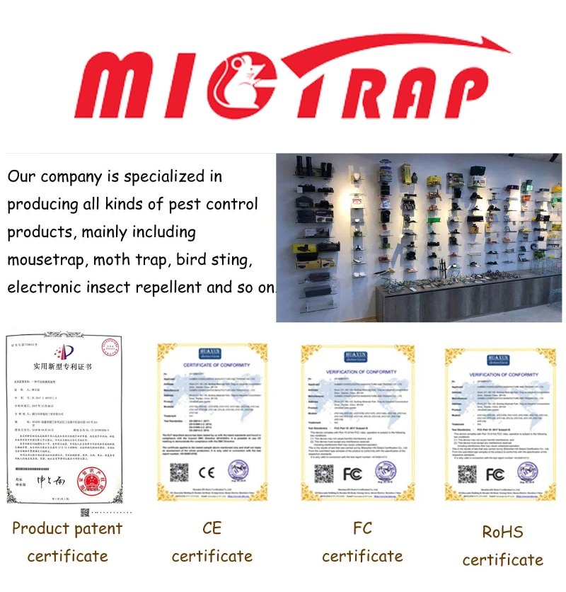 Najnowsza humanowa mysz z tworzywa sztucznego Łapacz gryzoni Easy Trap Elektryczny zabójca myszy