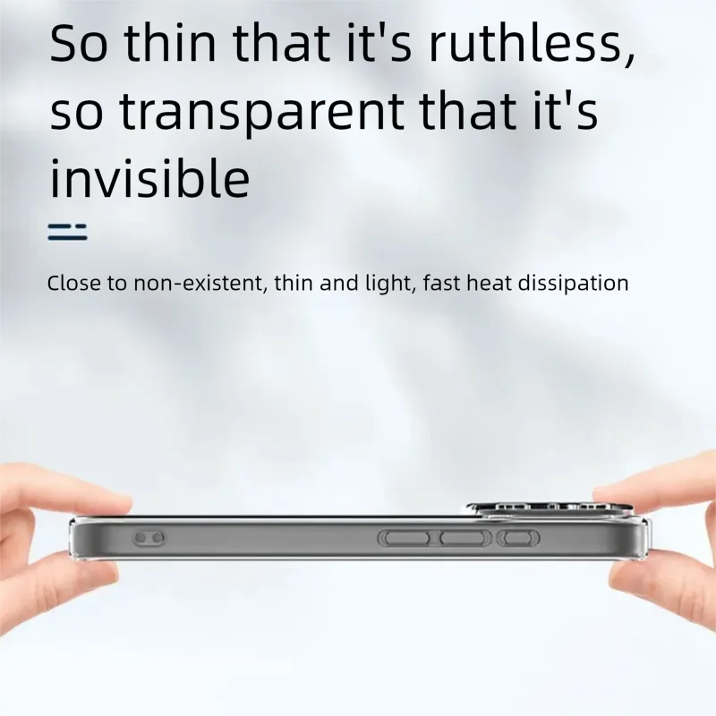 حافظة لهاتف آيفون 17 16 15 14 13 12 11 Pro X XR XS Max Air Mini 7 8 Plus SE غطاء شفاف ناعم من السيليكون