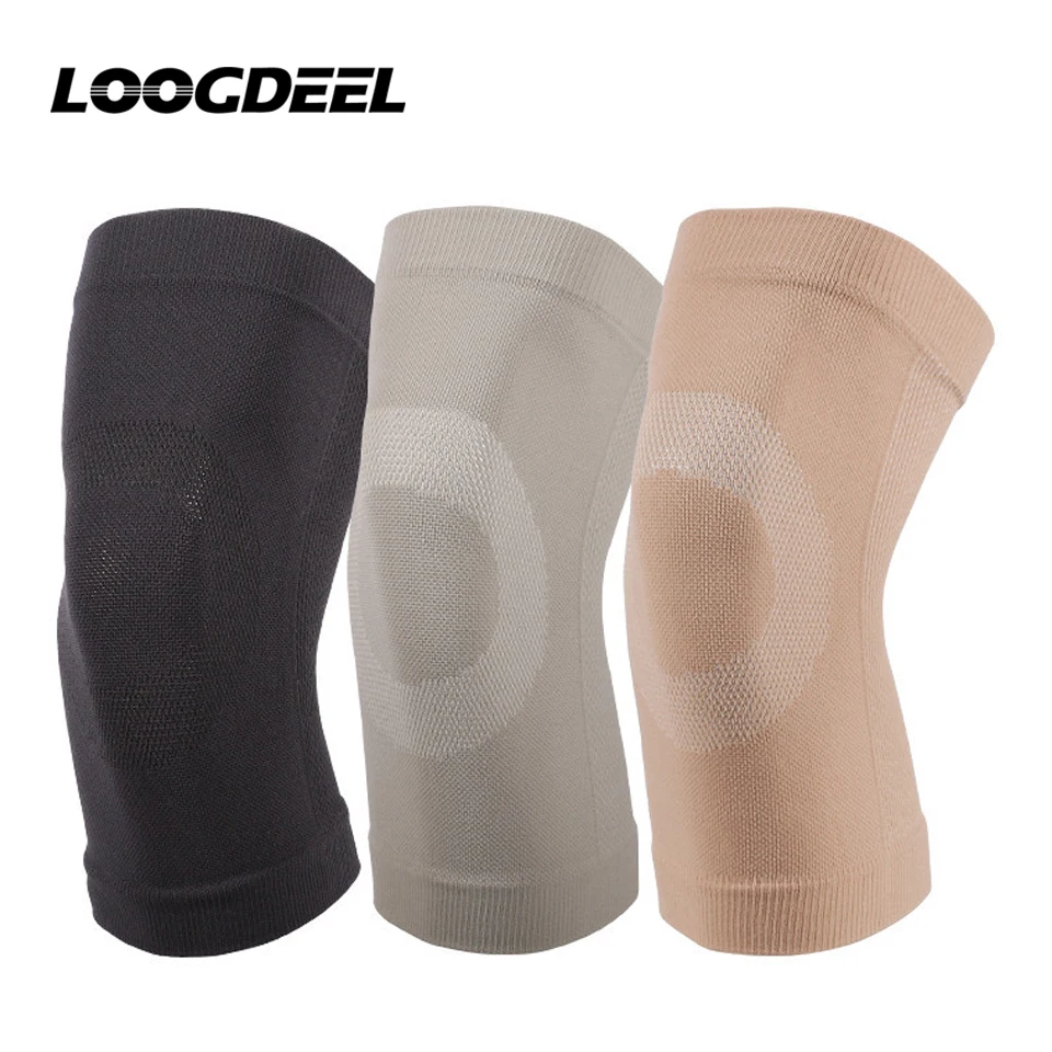 LOOGDEEL 1 Paar Sommer Ultra Dünne Knie Unterstützung Klammer Gym Laufen Knie Protector Meniskus Arthritis Verletzungen Leichtigkeit Sport Knie Pads