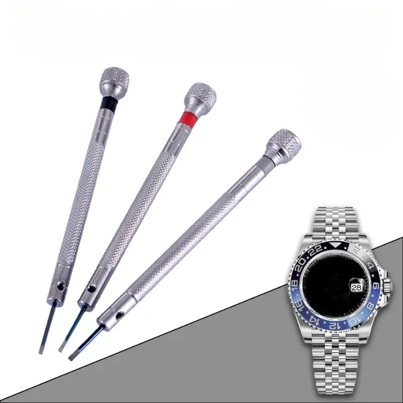 مشقوق مفك براغي صغير ساعة أداة إصلاح مفك مناسبة لعلامة تجارية كبيرة حزام ساعة اليد تفكيك غطاء ساعة مسامير ROLX