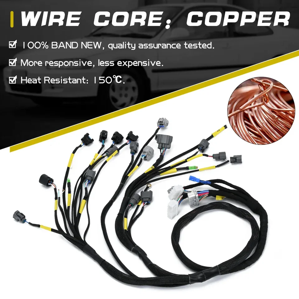 ツン-ホンダシビック統合エンジンハーネス,モーター配線,CNCH-OBD2-1
