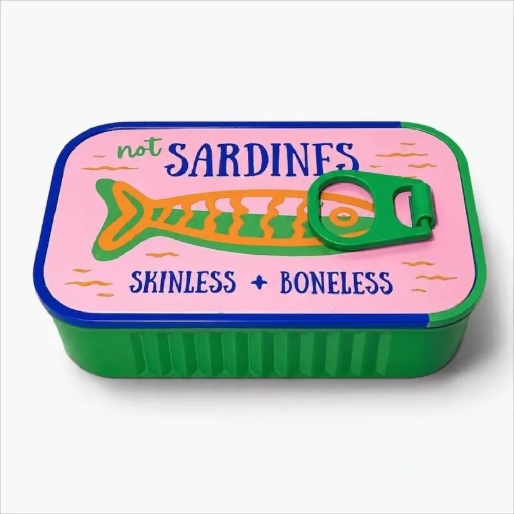 3D Printed Sardine Tin Jewelry Box Multi Functional Durable Jewelry Display Organizer Creative Decorative