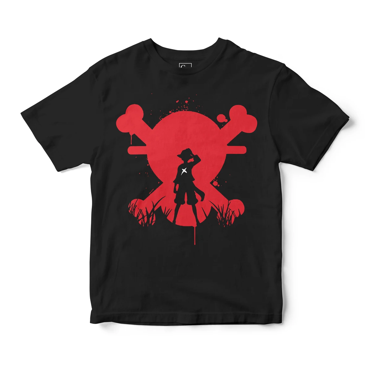 

Men's One Piece Roronoa Zoro Anime T Shirt Black Red Pirate Cotton Tee Casual Daily Wear for Street Otaku Campus Home