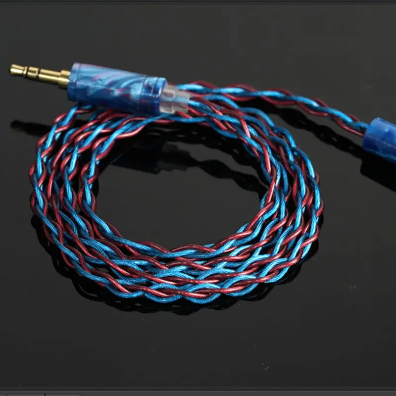 XINHS G08 4-Core Blue Red Fairy OCC Single Crystal Copper Graphene Headphone Cable | HiFi Upgrade Cable with Litz Structure