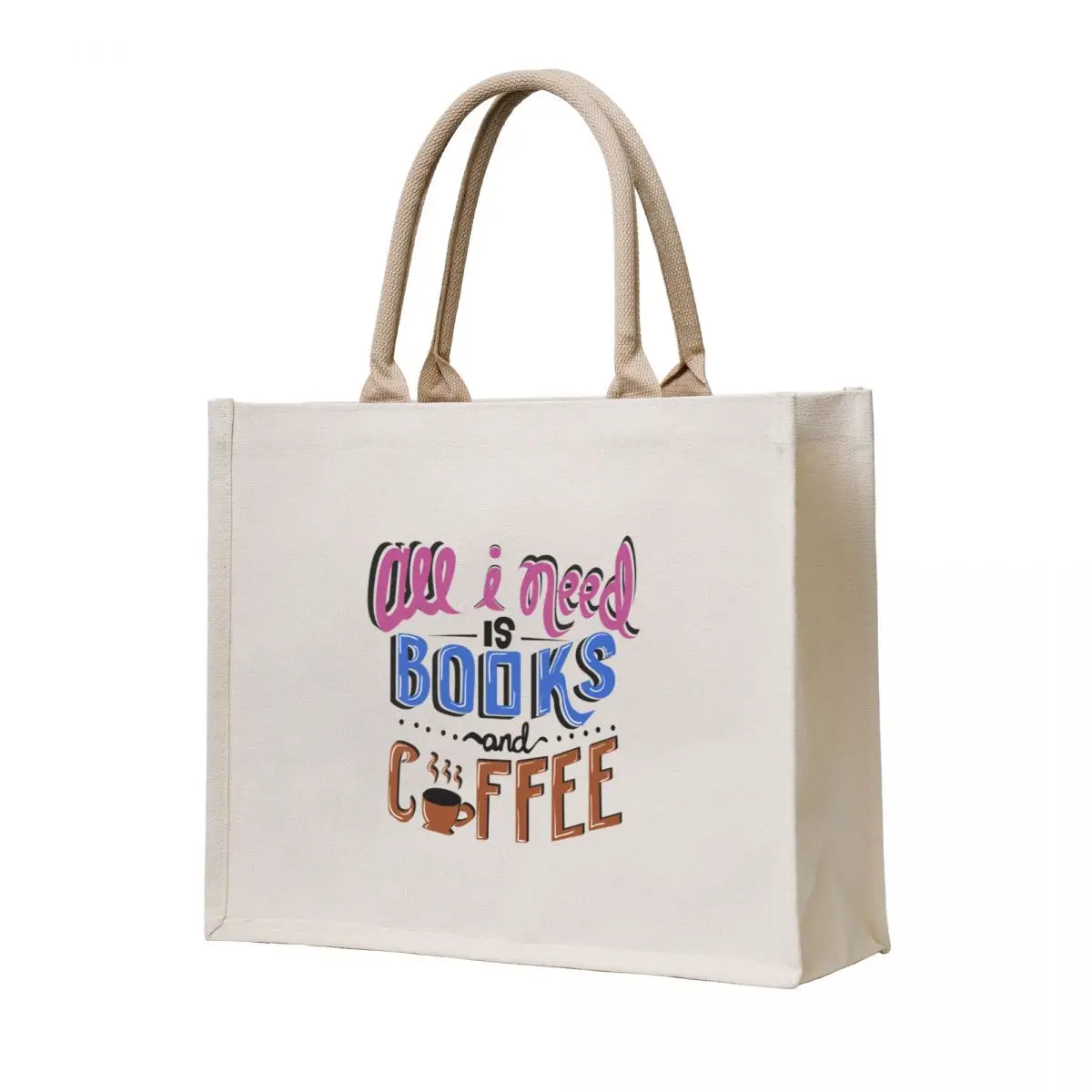

Coffee and Books Funny Tote Bag shoping bag women bag personalized tote
