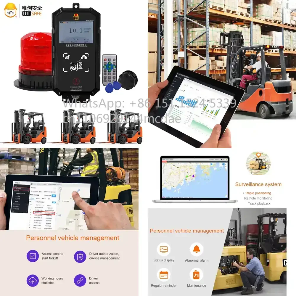 2026 Industrial Vehicle Fleet Management System for Forklifts Waterproof Metal Speed and Tracking Device with 4G WiFi Global