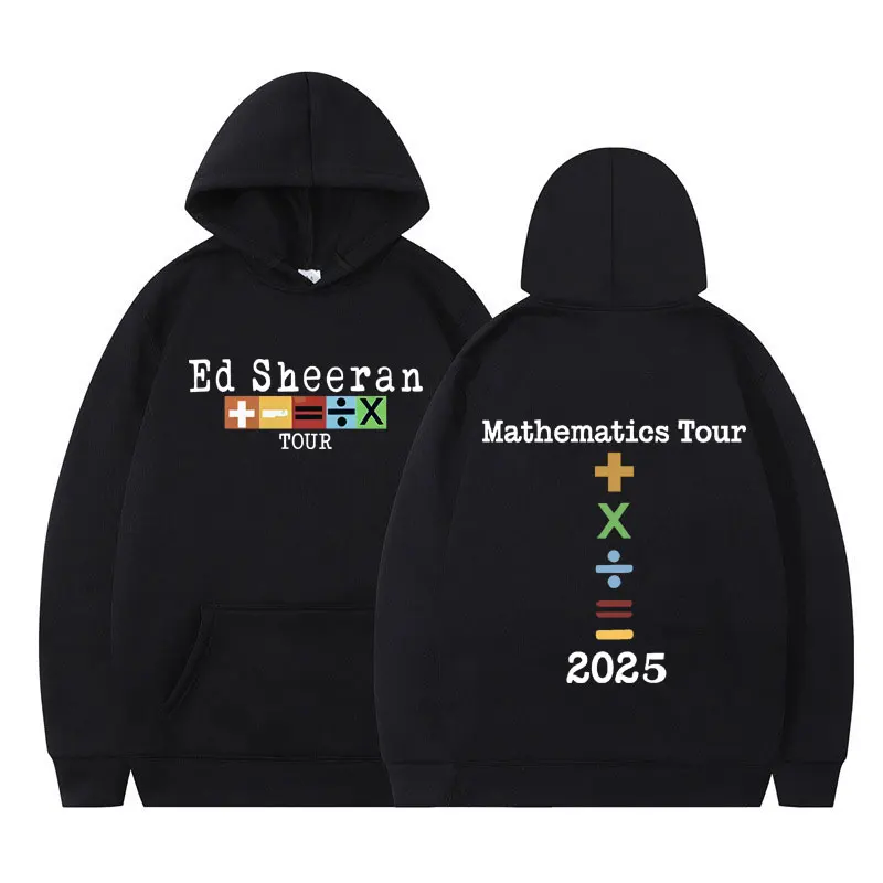 

Ed Sheeran Mathematics Tour 2025 Hoodie Men Women Clothing Fashion Y2k Oversized Pullovers High Quality Fleece Hooded Sweatshirt