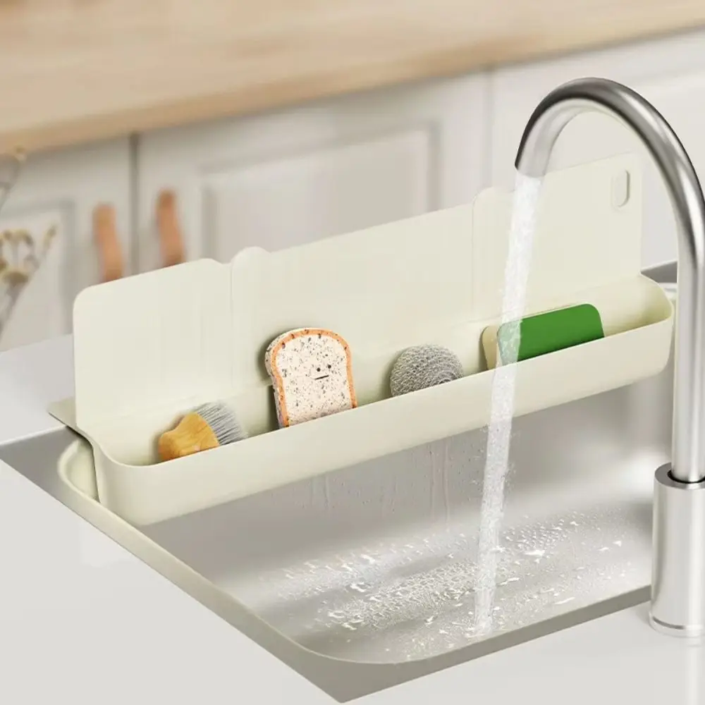 

2-in-1 Sink Water Retainer Reusable TPR Sink Splash Guards Dual-Purpose Waterproof Waterproof Baffle Kitchen Sink