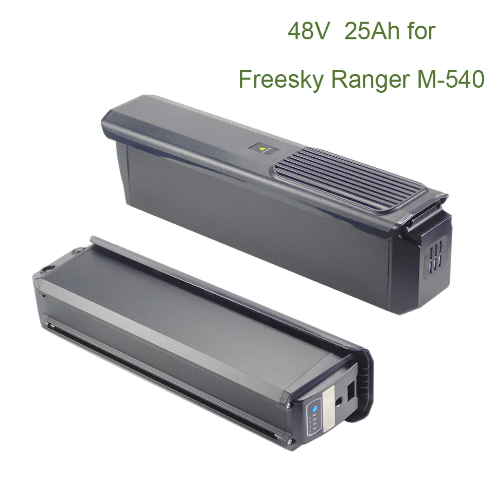 

Freeskycycle Ranger M-540 Сменный аккумулятор для электровелосипеда с двумя двигателями и пониженным механизмом 48 В 25 Ач 50E 21700 Электрический грузовой велосипед Big Dog