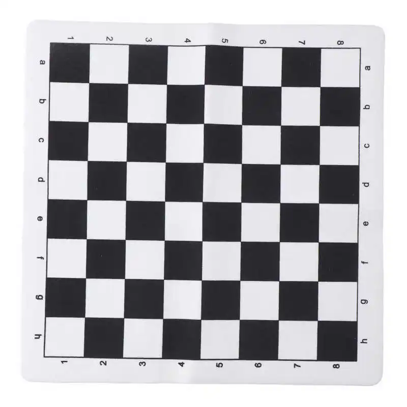 Chess Chess Board Chessboard Only PU Portable Soft Standard 35x35cm for Travel Outdoor Camping