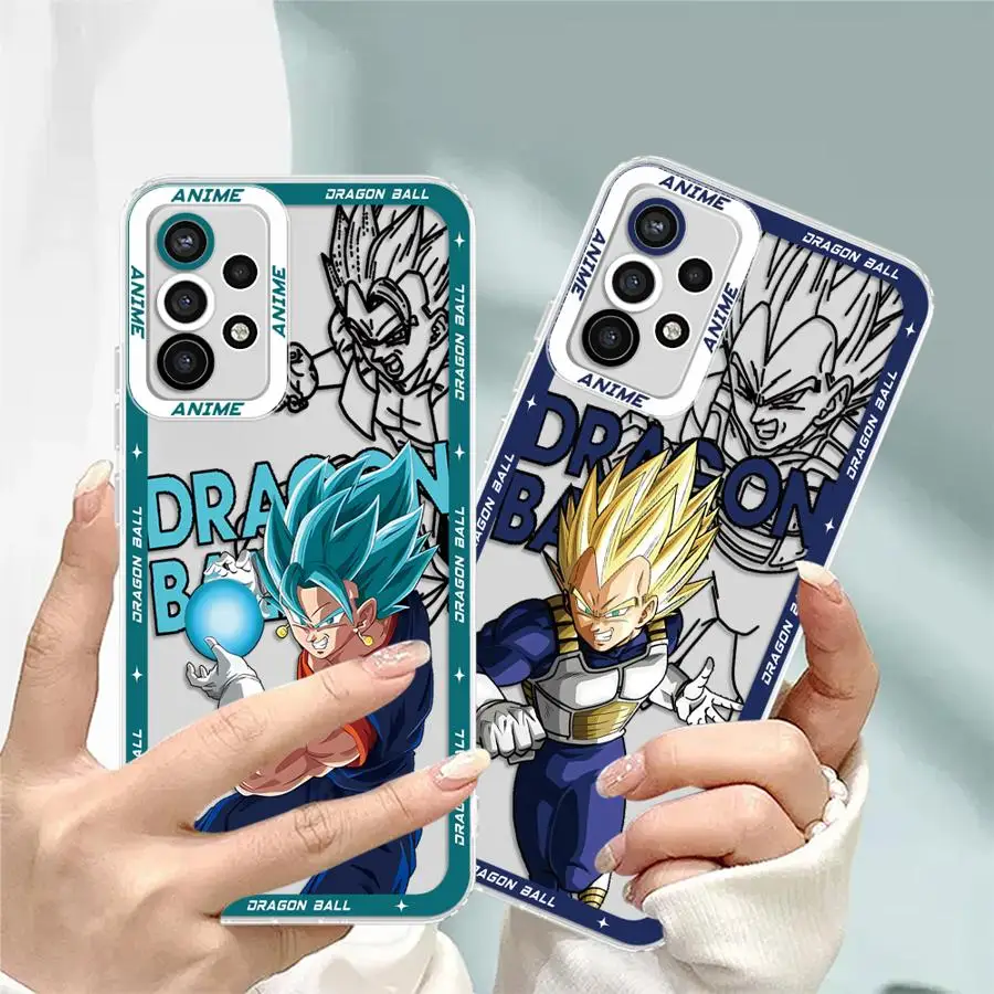 حافظة لهاتف سامسونج جالاكسي A32 A51 A50 A71 A52 A52s A72 A31 A12 A16 A17 A21s غطاء هاتف ناعم شعبي لعبة دراغون بول جوكو فيغيتا