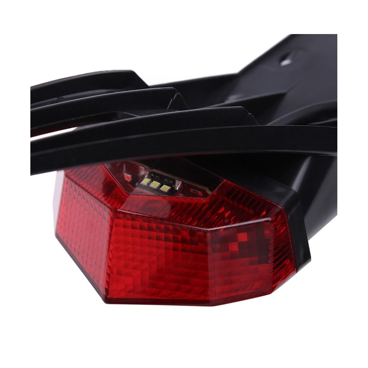 New WD 12VLED Rear Tail Light for Motorbikes Off-Road Retrofit Licence Plate Light with gray