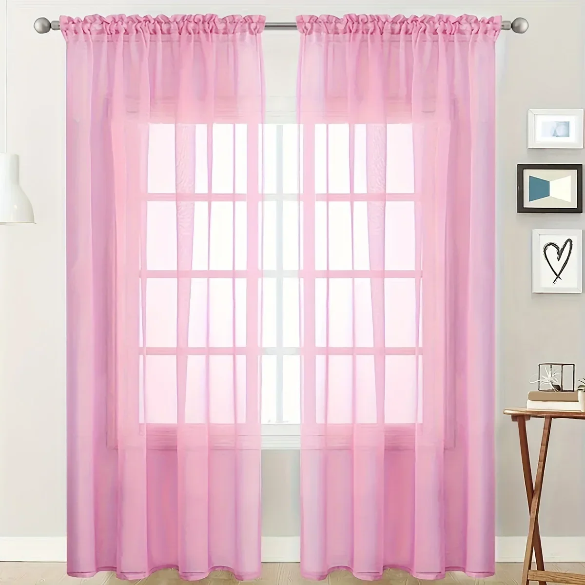 140*260cm Chiffon Sheer Window Curtains  for Living Modern Simple Curtain Gauze Semi-blackout Balcony Thin Window Screen New