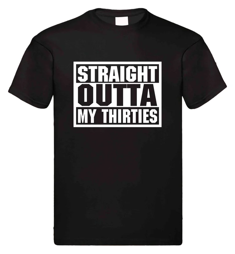 Straight Outta My Thirties Shirt 40th Birthday Born in 1982 Gift Vintage T-Shirt Funny 40 Unisex Tee Top