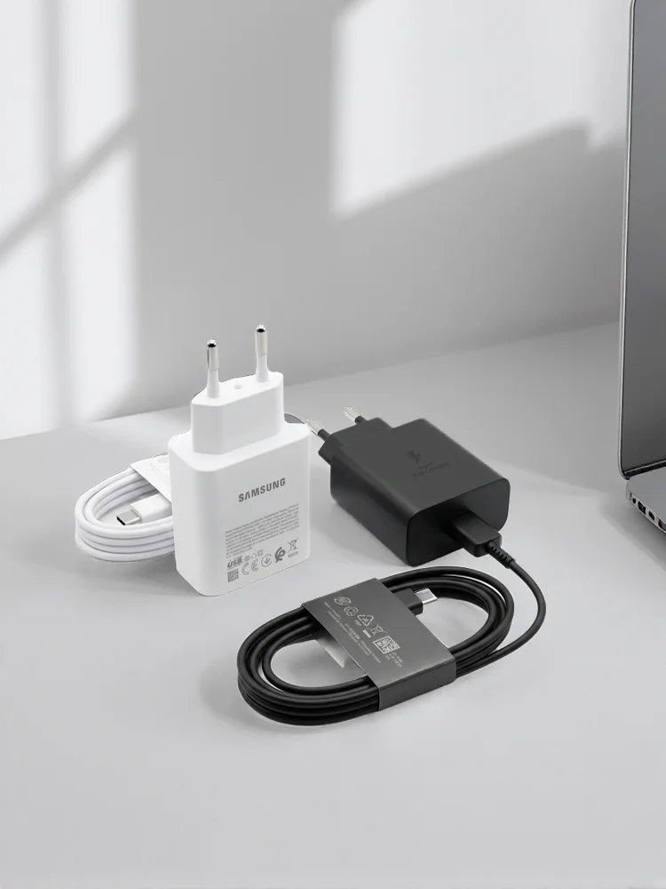 Original Samsung 60W PD Ladegerät EU Schnellladung 5A Typ-C-Kabel für S26 Ultra S25FE S24 S23 A56 A57 M55s Tab S11 Ultra S10 FE