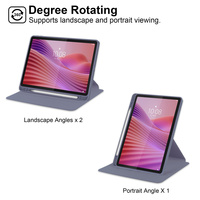 Funda for Lenovo Tab 10.1 2025 Case 360 Rotating Acrylic Back for Lenovo Tab 10 1 TB311XU TB311FU Tablet Cover with Pen Holder