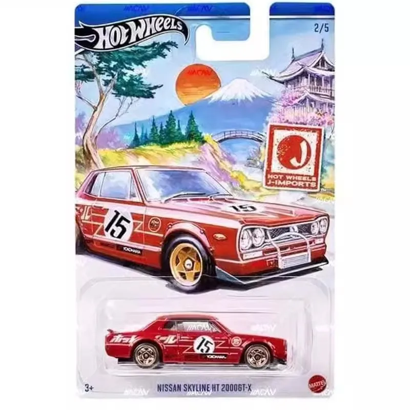 Original Hot Wheels J-IMPORTS Premium Car Model Mazda Sport Nissan Skyline Diecast Alloy 1/64 Boys Toys Acura Toyota Automobile