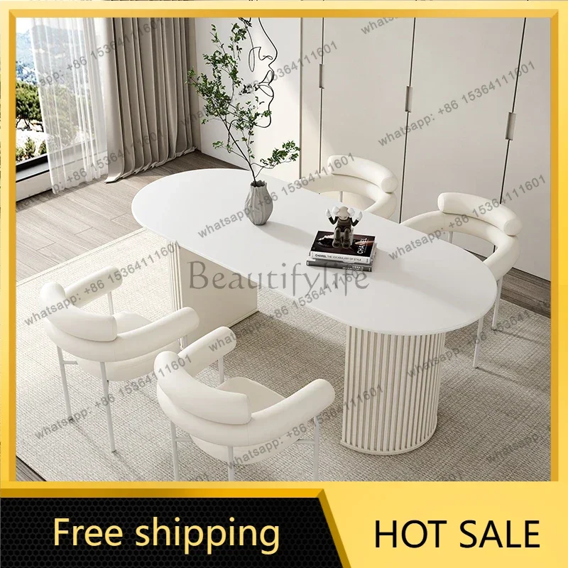 LJY Luxury Nordic Dining Table Legs Metal Modern Space Savers Dining Table Living Minimalist Mesas De Comedor Room Furniture