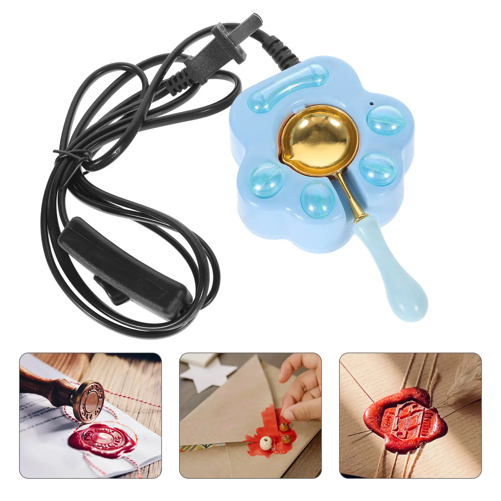 

Набор для плавления воска «Кошачья лапка»: портативная многоразовая печь-нагреватель для DIY-проектов, изготовления восковых изделий и сургучных печений