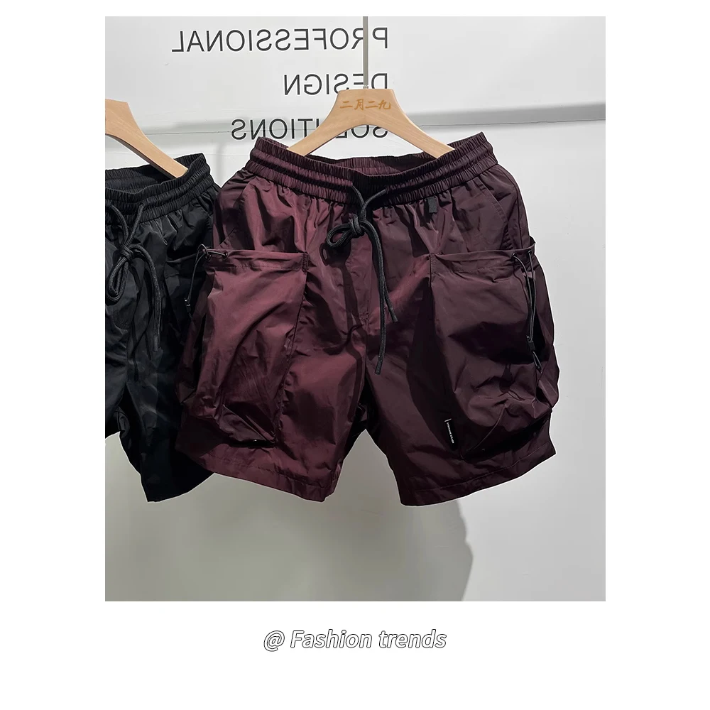 

American Sle Summer Trend Свободные пятиточечные орты Новая корейская версия Faionable Functional Large ket Спецодежда orts