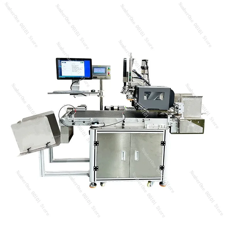 Real Time Automatic Print and Apply Labeling Machine Online Barcode QR Code Sticker Applicator Instant Printing Labeler