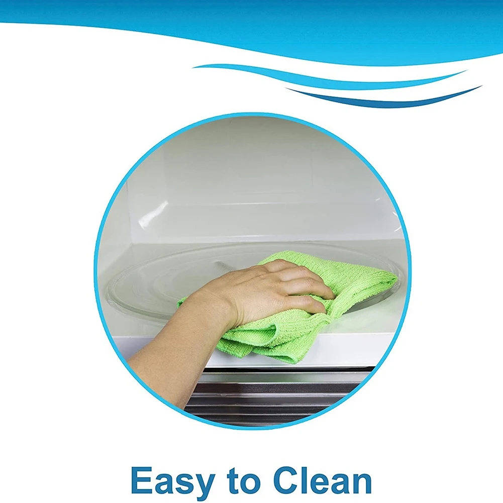 10.5 Polegada placa de microondas de reposição prato de microondas durável universal placa giratória placas de vidro placa de substituição redonda