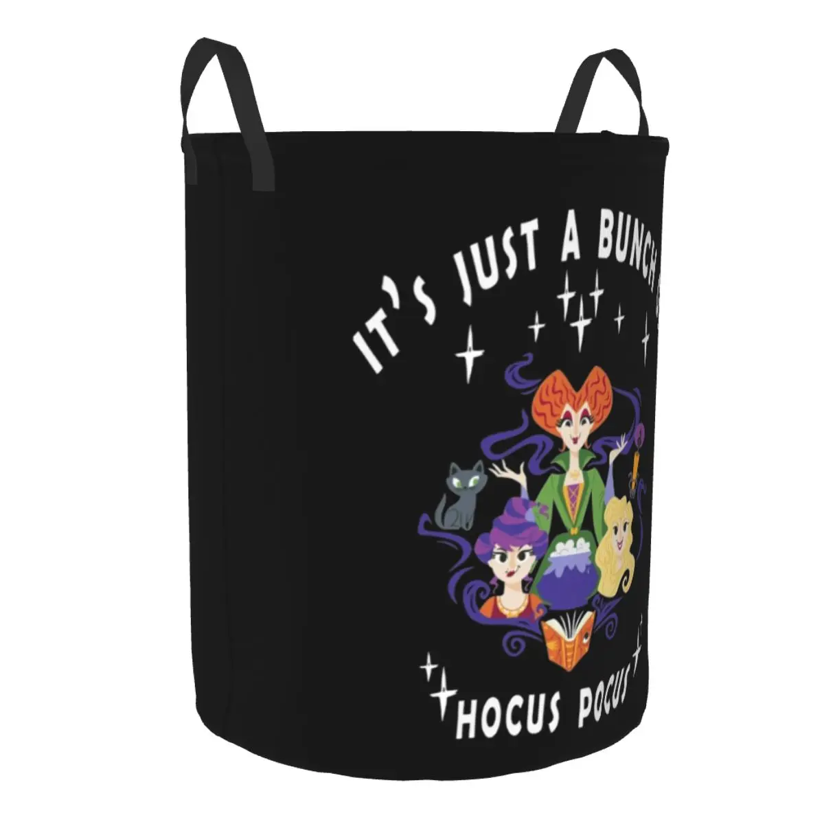 Custom Hocus Pocus Love Halloween Witches Laundry Hamper Large Storage Basket Girls Boys Toy Organizer