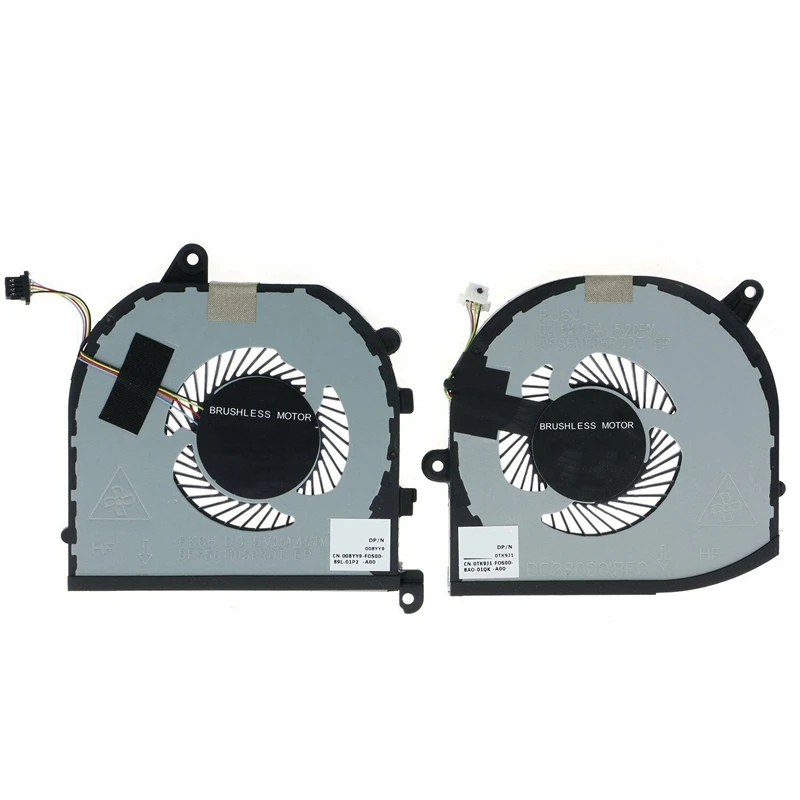 

CPU+GPU Cooling Fan Set For Dell XPS 15 7590 DELL Precision 5540 F01PX V9H8N Spare Parts Parts