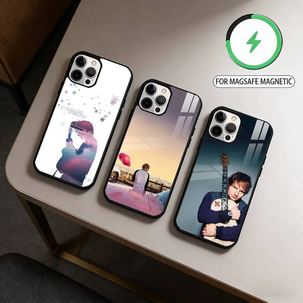 

Singer E-Ed S-Sheeran Phone Case For iPhone17,16,15,14,13,12,11 Plus,Pro Max Magnetic For Magsafe Wireless Charging