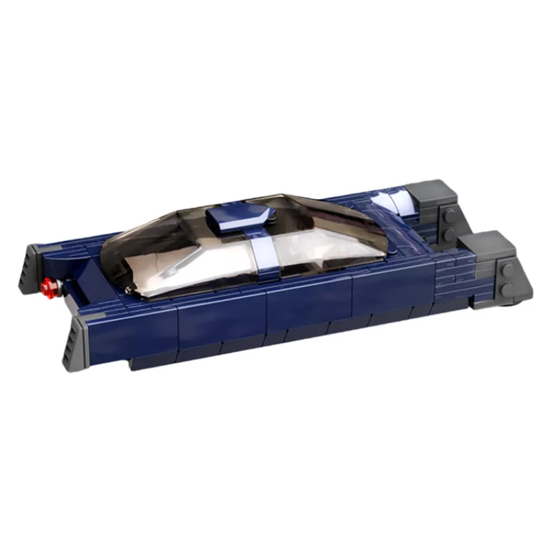 

Строительные блоки Mon Mothma's Speeder MOC, роскошный автомобиль сенатора космических войн с хромированными деталями, транспортировка по великой городке для