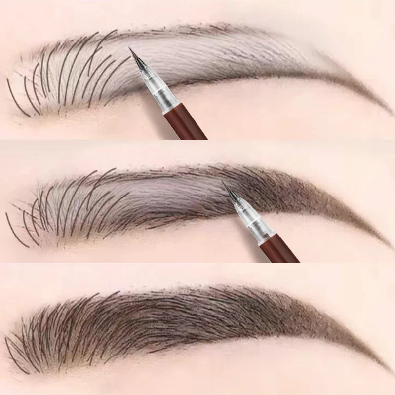 Ultra-fine Eyebrow Cosmetic Pencil Natural Brown Make Up Lying Silkworm Eyeliner Waterproof Long Lasting Liquid Eye Brow Pencil