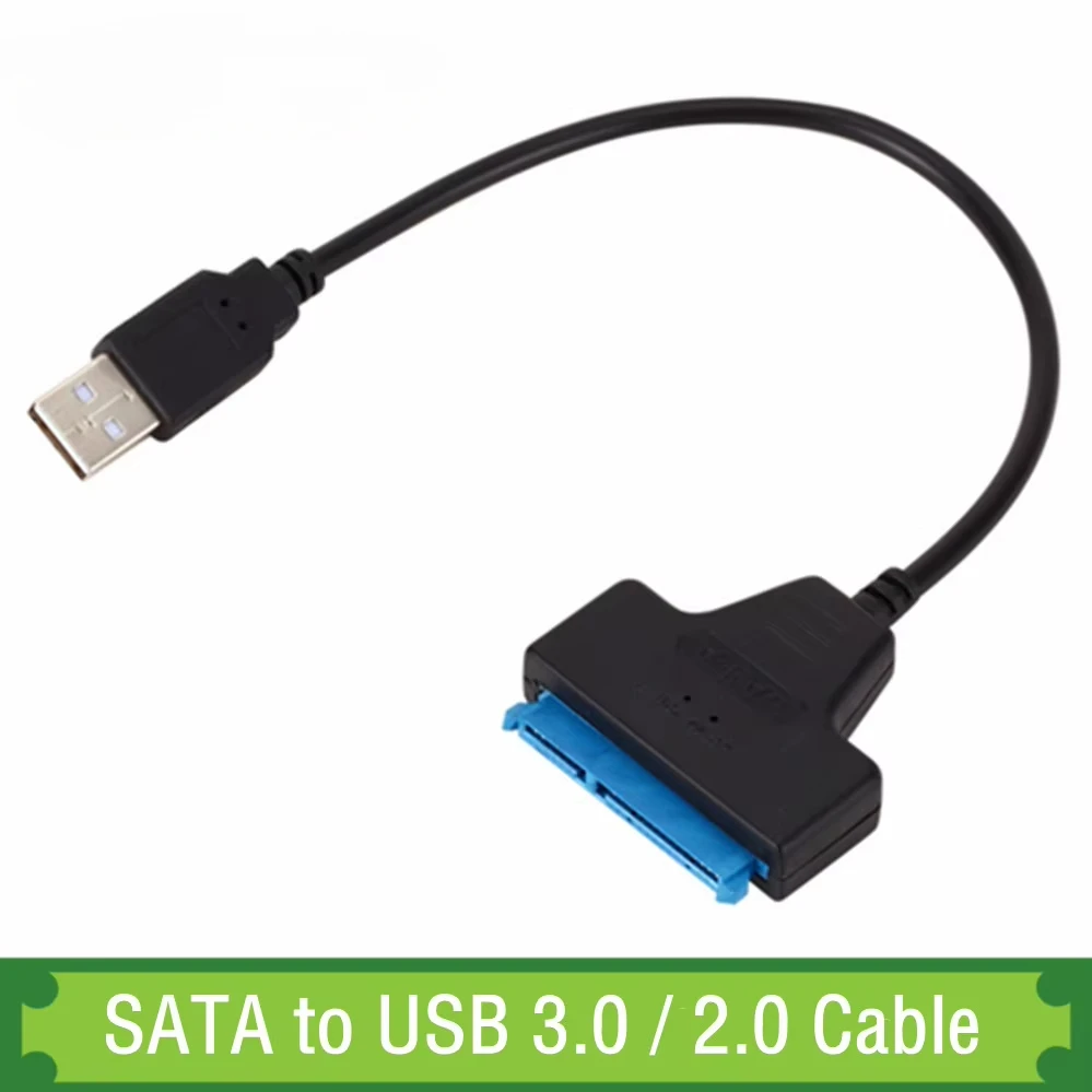 SATA to USB 3.0 / 2.0 Cable Up to 6 Gbps for 2.5 Inch External HDD SSD Hard Drive SATA 3 22 Pin Adapter USB 3.0 to Sata III Cord